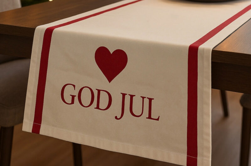 Medvilninė staltiesė „God Jul“ - Image 2