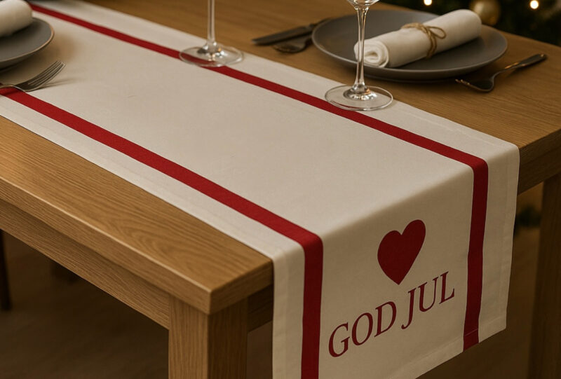 Medvilninė staltiesė „God Jul“ - Image 4