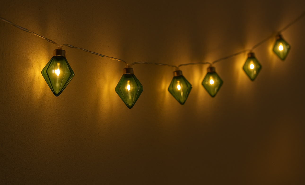 Stiklinės dekoratyvinės LED lemputės „Diamond“ - Image 4