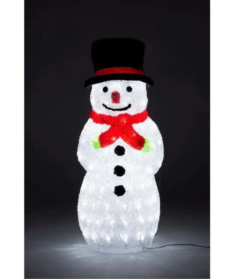 Akrilinė LED dekoracija „Snowman“ - Image 7