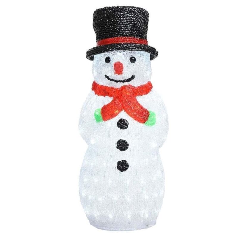 Akrilinė LED dekoracija „Snowman“ - Image 8