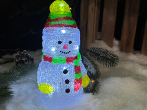 Akrilinė LED dekoracija „Snowy Friend“