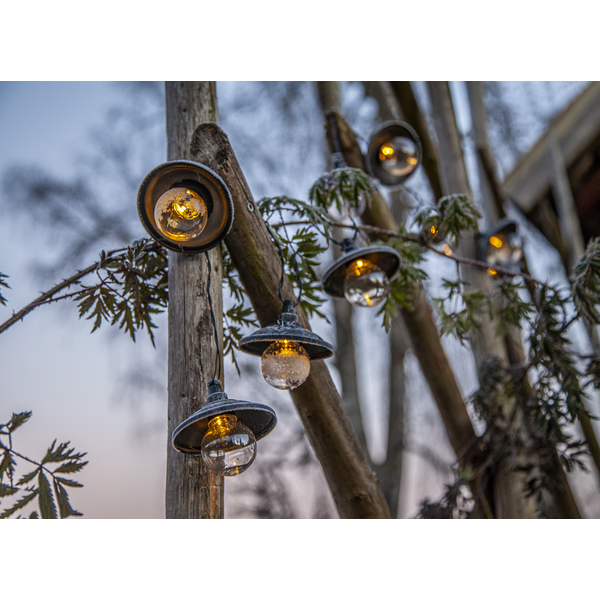 Terasinės lmputės su saulės baterija „Globe Shade“