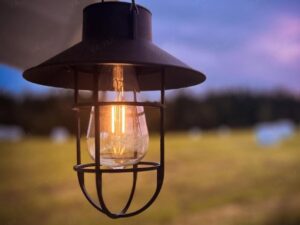 Dekoratyvinė saulės lempa „Cage“