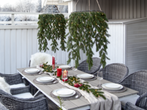 Eglės šakų LED dekoracija - vainikas „Erna“