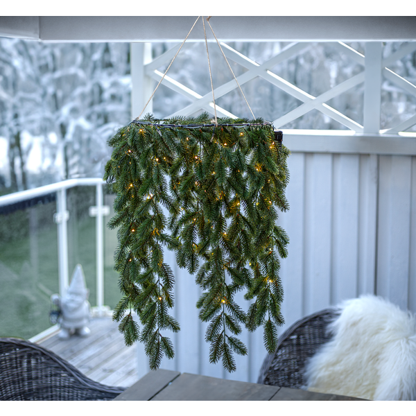 Eglės šakų LED dekoracija - vainikas „Erna“ - Image 3