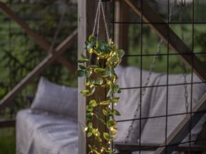 Dirbtinis augalas vazonėlyje su LED apšvietimu „Laos“