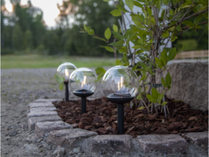 Dekoratyvinių saulės lempų komplektas „Globe“