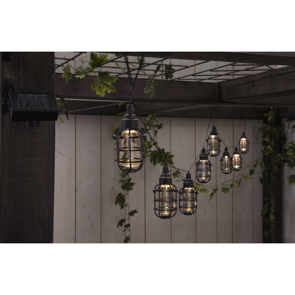 Terasinės lemputės su saulės baterija „Cage“ - Image 3