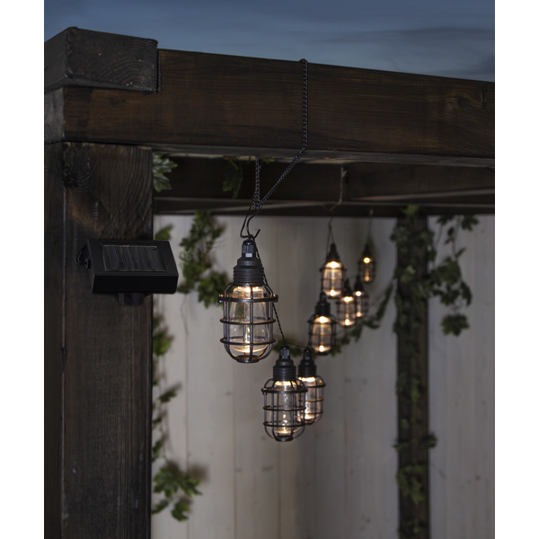 Terasinės lemputės su saulės baterija „Cage“ - Image 2