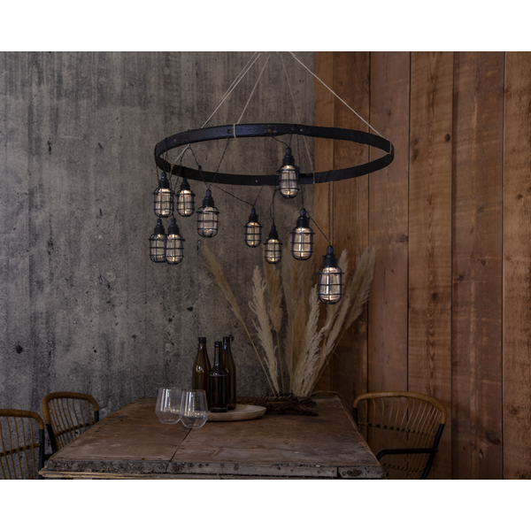 Terasinės lemputės su saulės baterija „Cage“ - Image 6