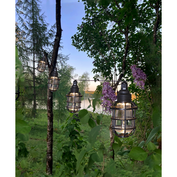 Terasinės lemputės su saulės baterija „Cage“ - Image 7