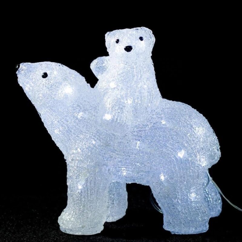 Akrilinė LED dekoracija „Bears“ - Image 2