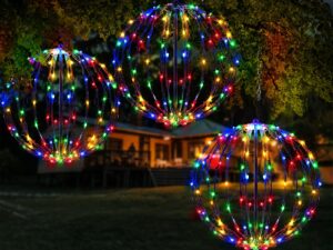 Pakabinama LED lauko dekoracija „Lighted Ball“