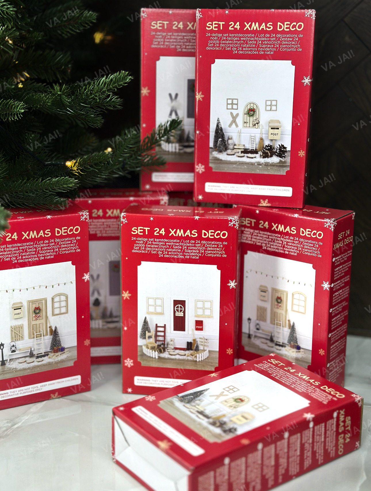 Kalėdinio elfo medinės durelės su aksesuarais „Nordic Elf“ - Image 4