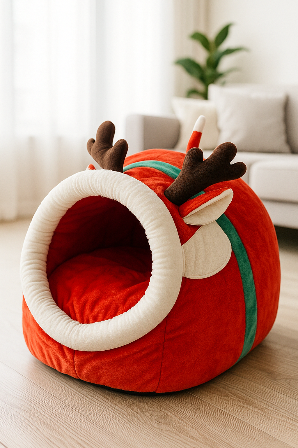 Kalėdinis namelis - gultas augintiniams - Image 2