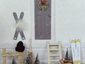 Kalėdinio elfo medinės durelės su aksesuarais „Nordic Elf“