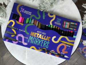 Markerių rinkinys su dėklu „Metallic Markers“
