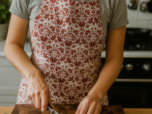 Medvilnė prijuostė „Ornamenta“