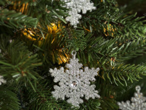 Eglutės žaisliukų komplektas „Snowflake“