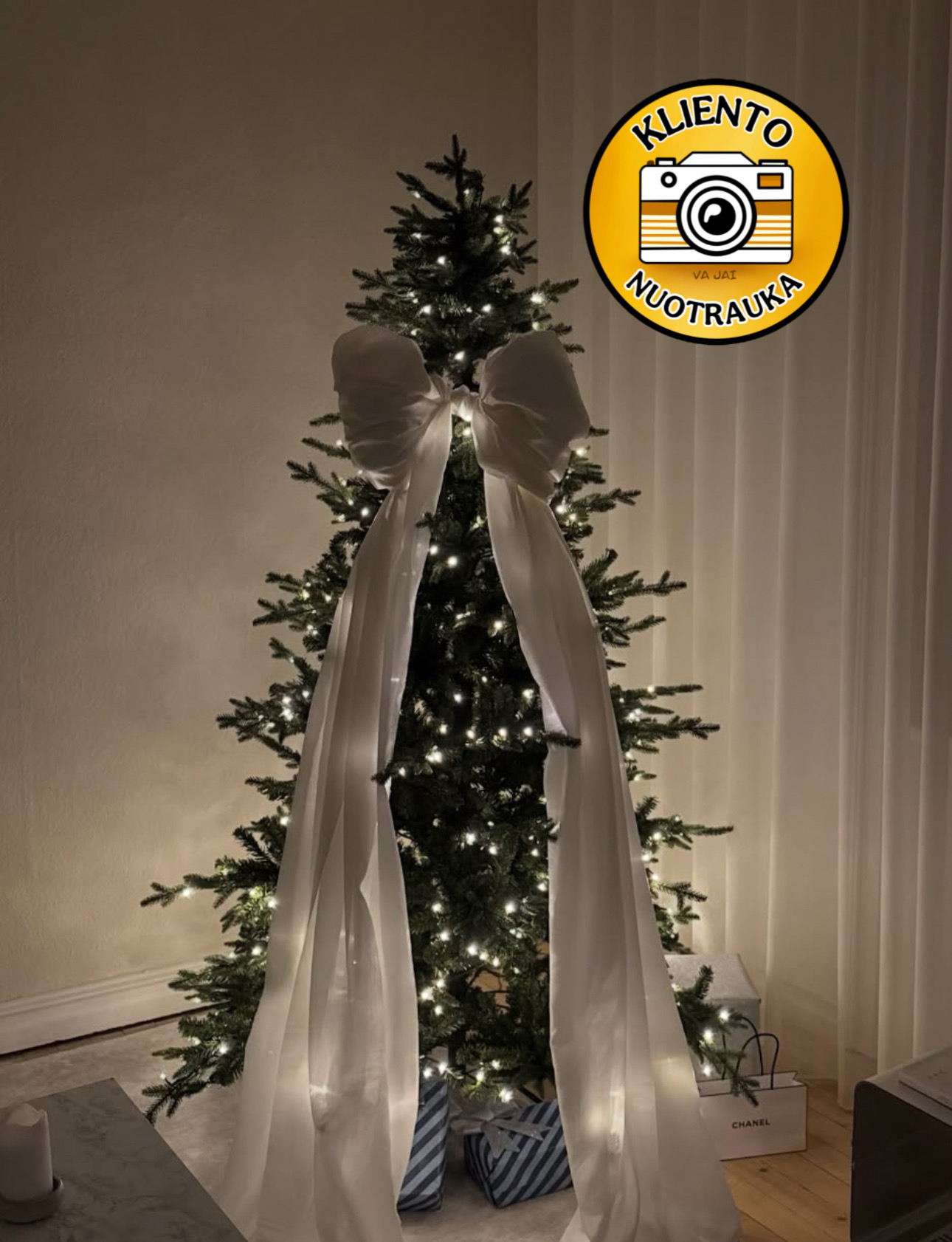 Dirbtinė eglutė su LED apšvietimu „Larvik“ 210cm - Image 2