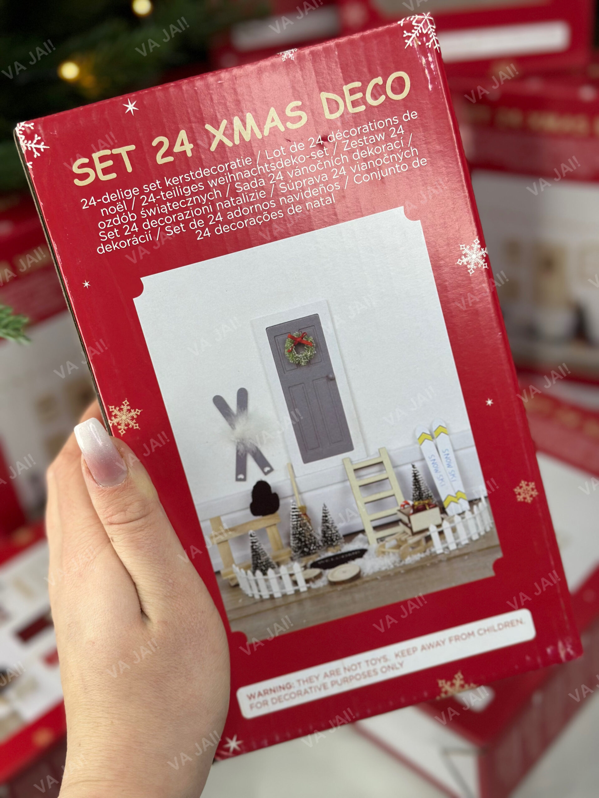 Kalėdinio elfo medinės durelės su aksesuarais „Nordic Elf“ - Image 2