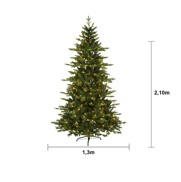 Dirbtinė eglutė su LED apšvietimu „Larvik“ 210cm - Image 5