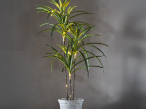 Dirbtinis augalas vazone su LED apšvietimu „Bali“