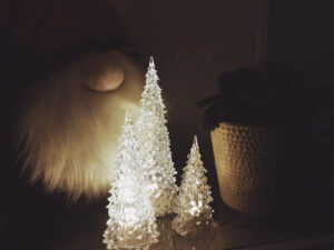 Dekoratyvinių LED eglučių komplektas „Frost“