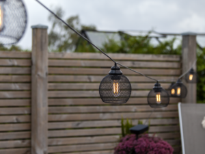 Terasinės lemputės su saulės baterija „Sunlight“