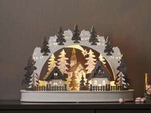 Kalėdinė medinė LED dekoracija „Grauberg“