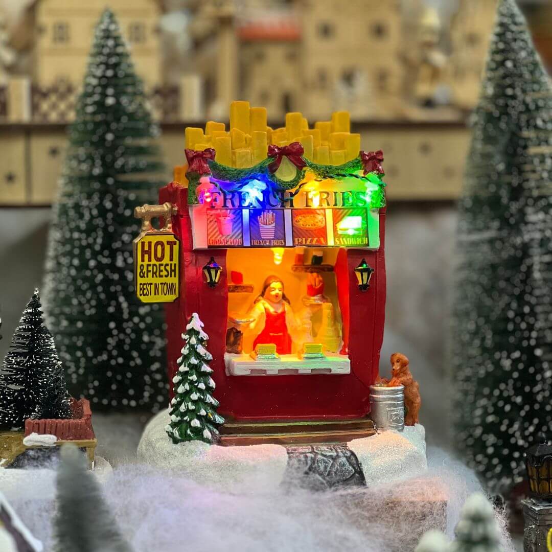 Kalėdinis miestelis „French Fries Shop“