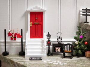 Kalėdinio elfo medinės durelės su aksesuarais „Mega Set“