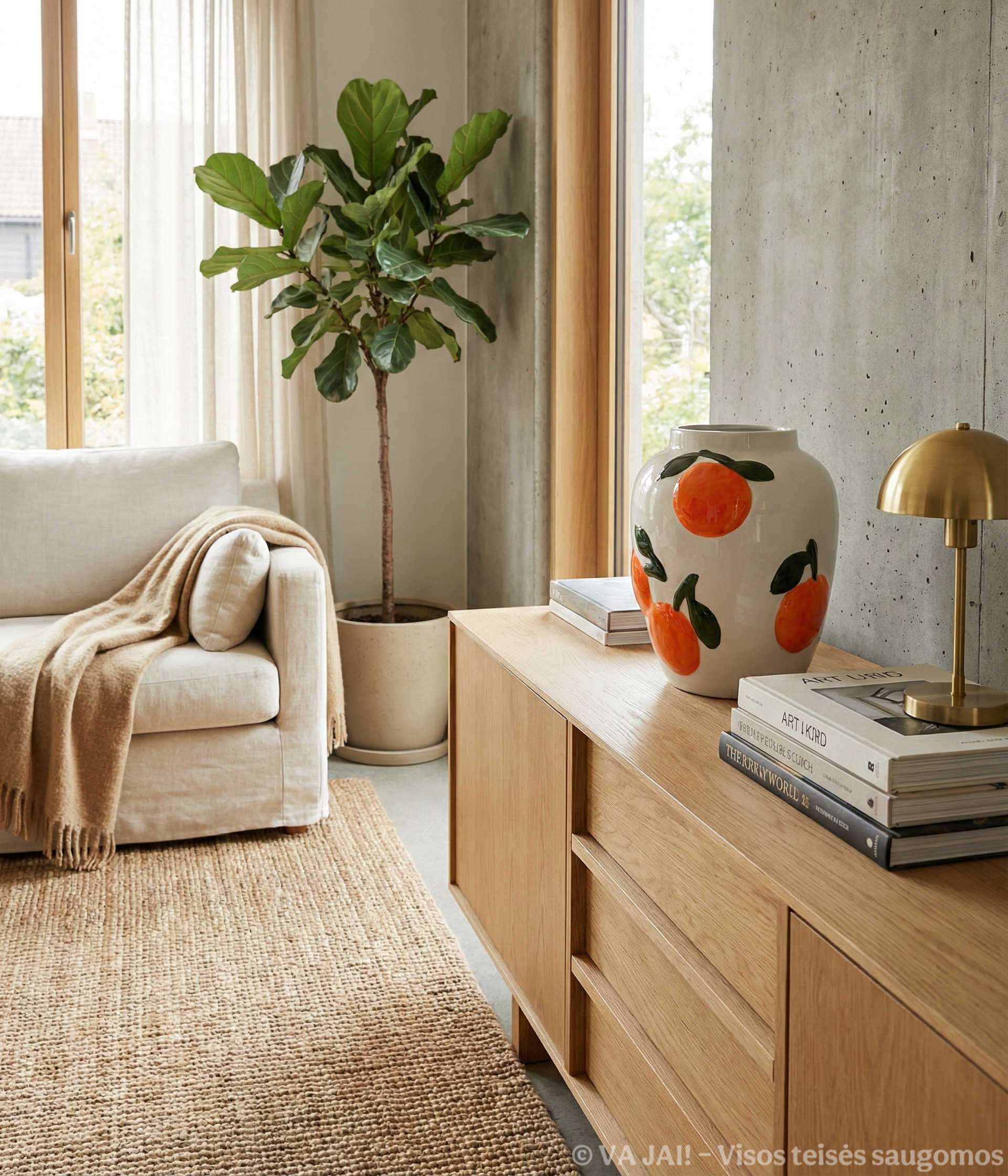 Keraminė vaza „Aurea Mandarino“ - Image 3