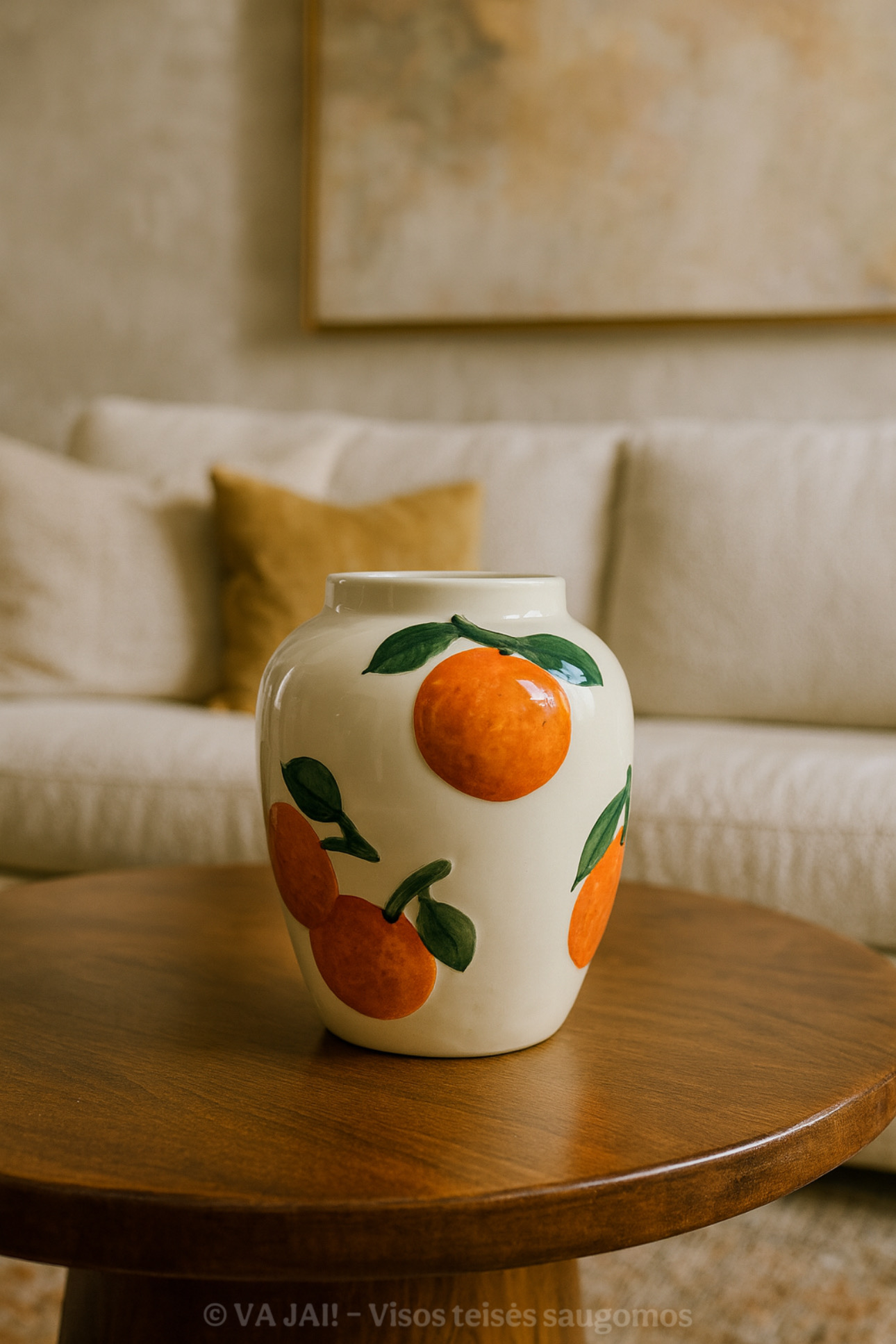 Keraminė vaza „Aurea Mandarino“ - Image 4