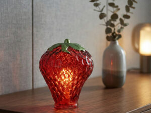 Stiklinis šviestuvas „Strawberry“