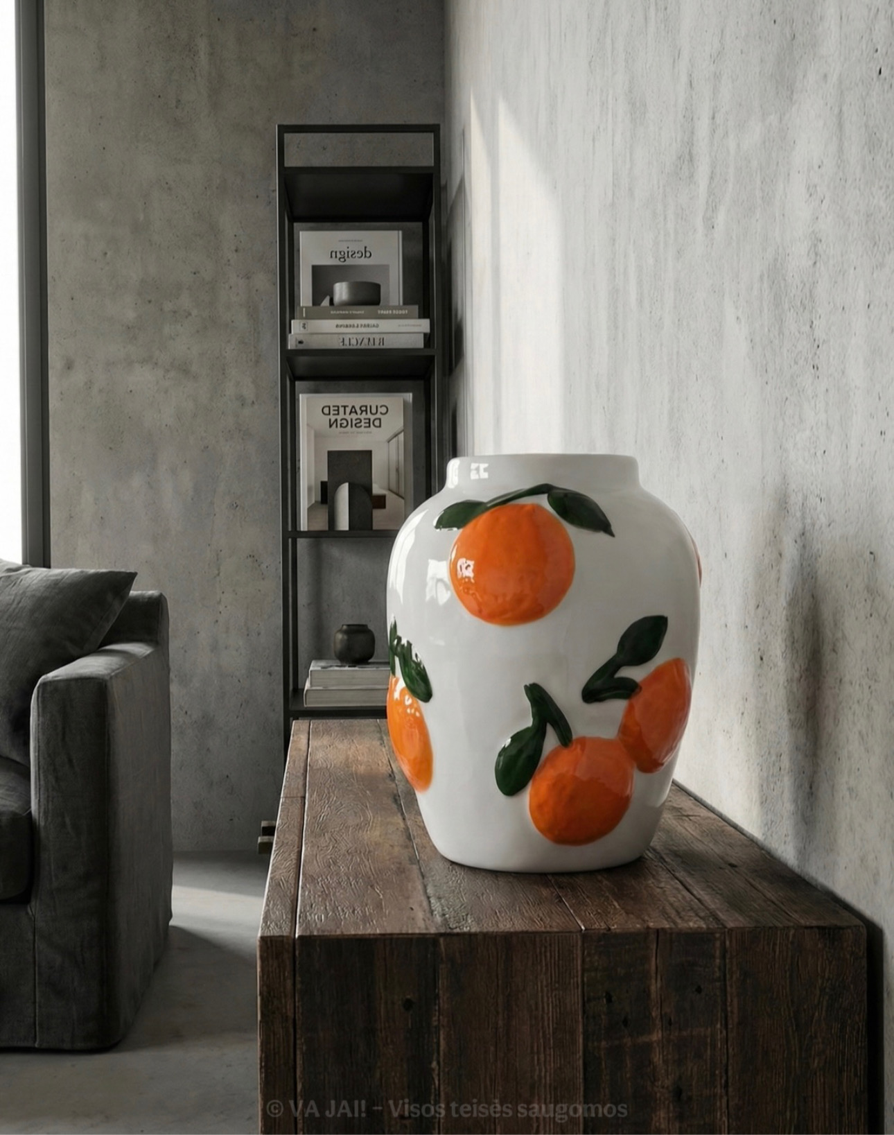 Keraminė vaza „Aurea Mandarino“ - Image 2