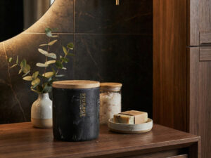 Sandėliavimo indelis su dangteliu „Marble“