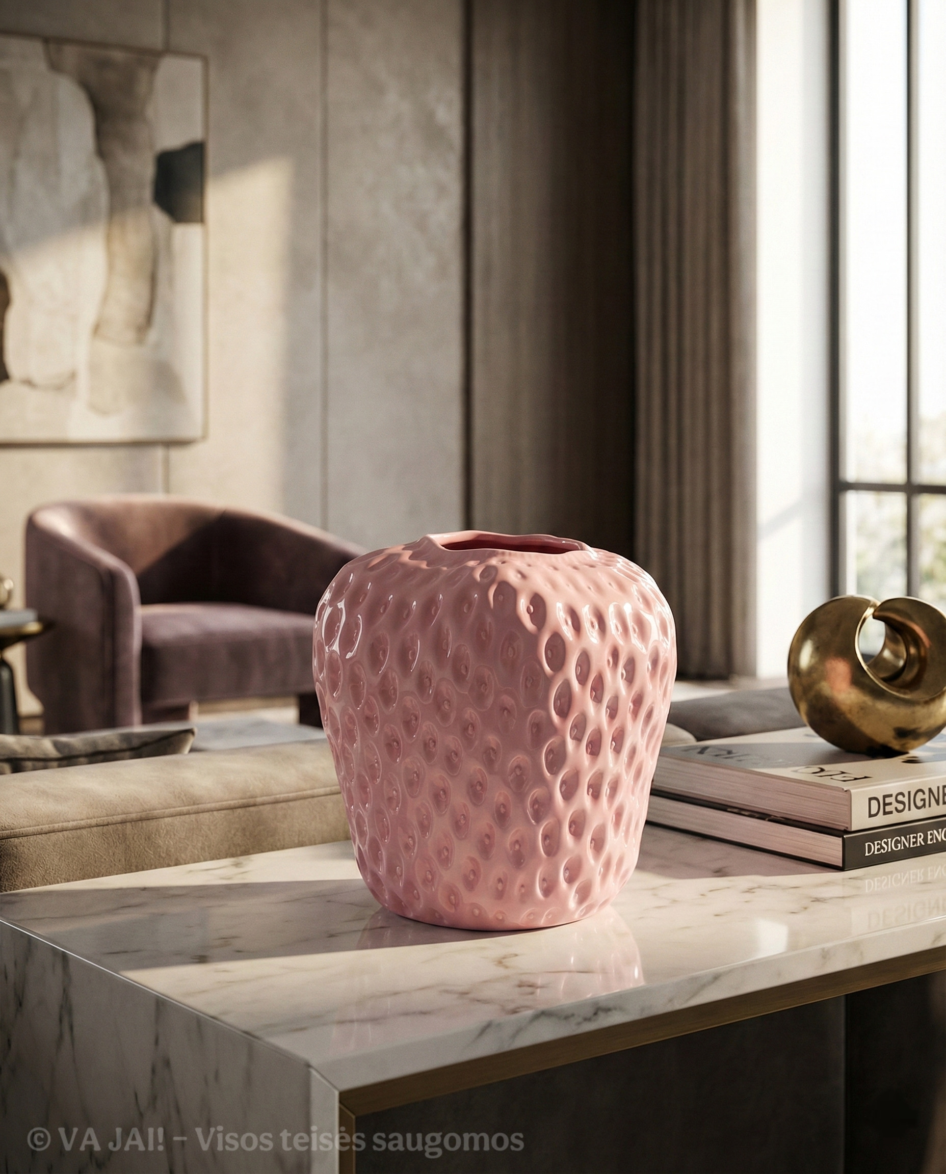 Keraminė vaza „Strawberry“ - Image 3