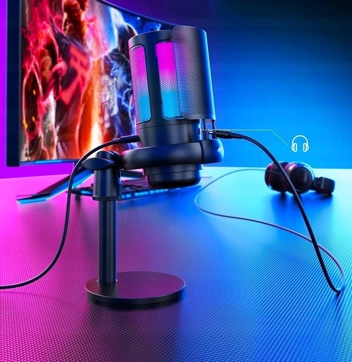 Nor-Tec profesionalus rgb pc mikrofonas - Image 6