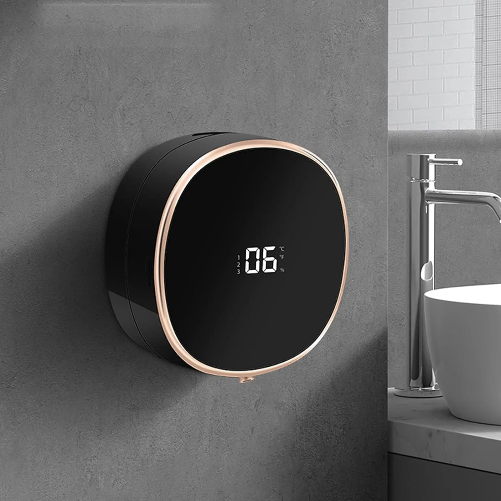 Pakraunamas automatinis muilo dozatorius