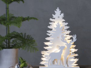 Medinė LED dekoracija „Fauna“