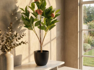 Dirbtinis augalas vazonėlyje „Peach“