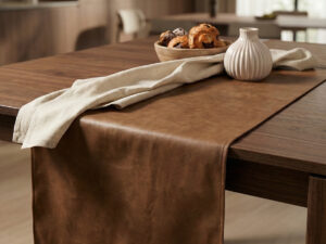 Dirbtinės odos stalo takelis „Borr“