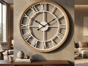 Medinis sieninis laikrodis „Erola“