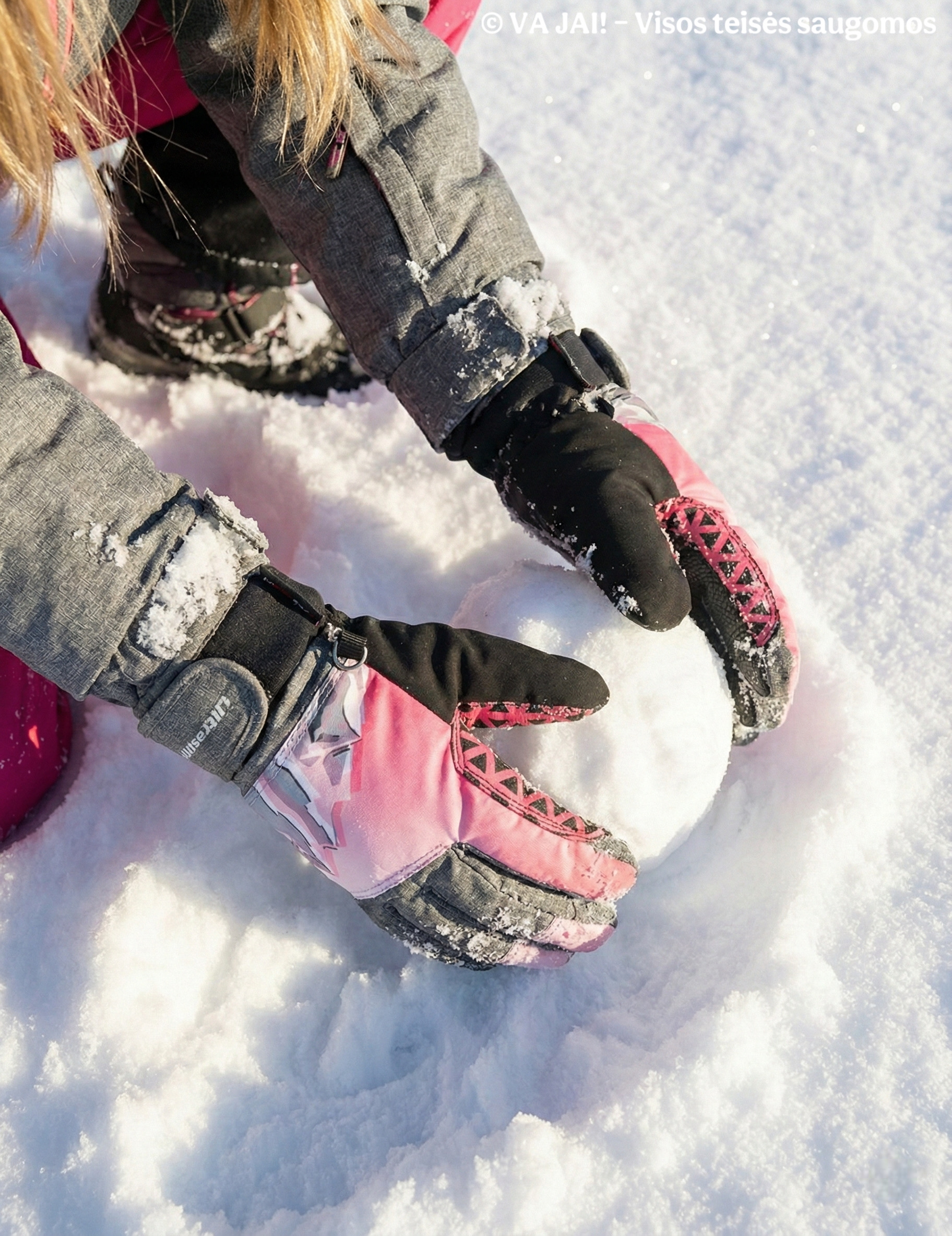 Neperšlampamos vaikiškos pirštinės „Rocky“ 10-12 metų - Image 2