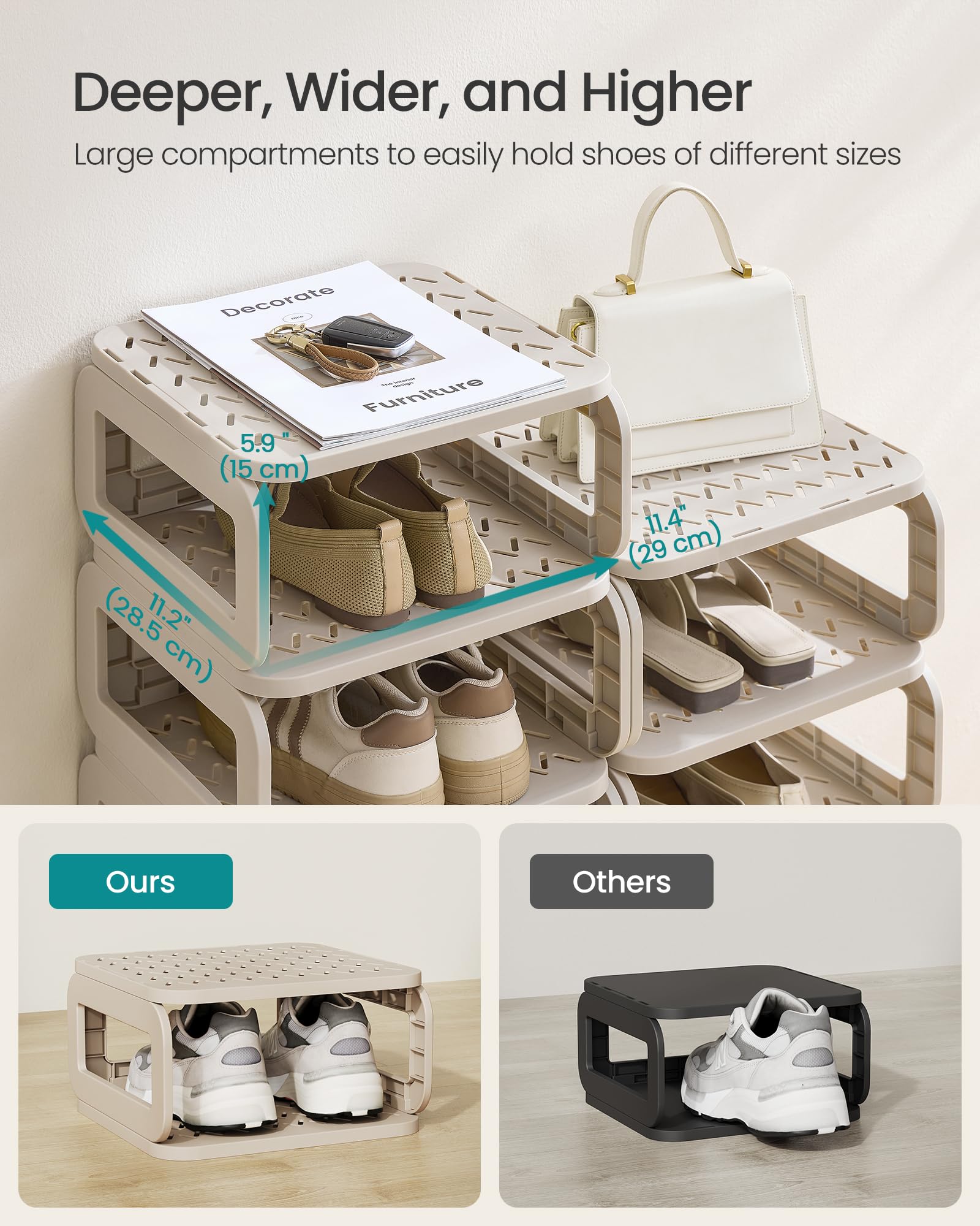 Modulinė avalynės lentyna „Sholly“ - Image 5