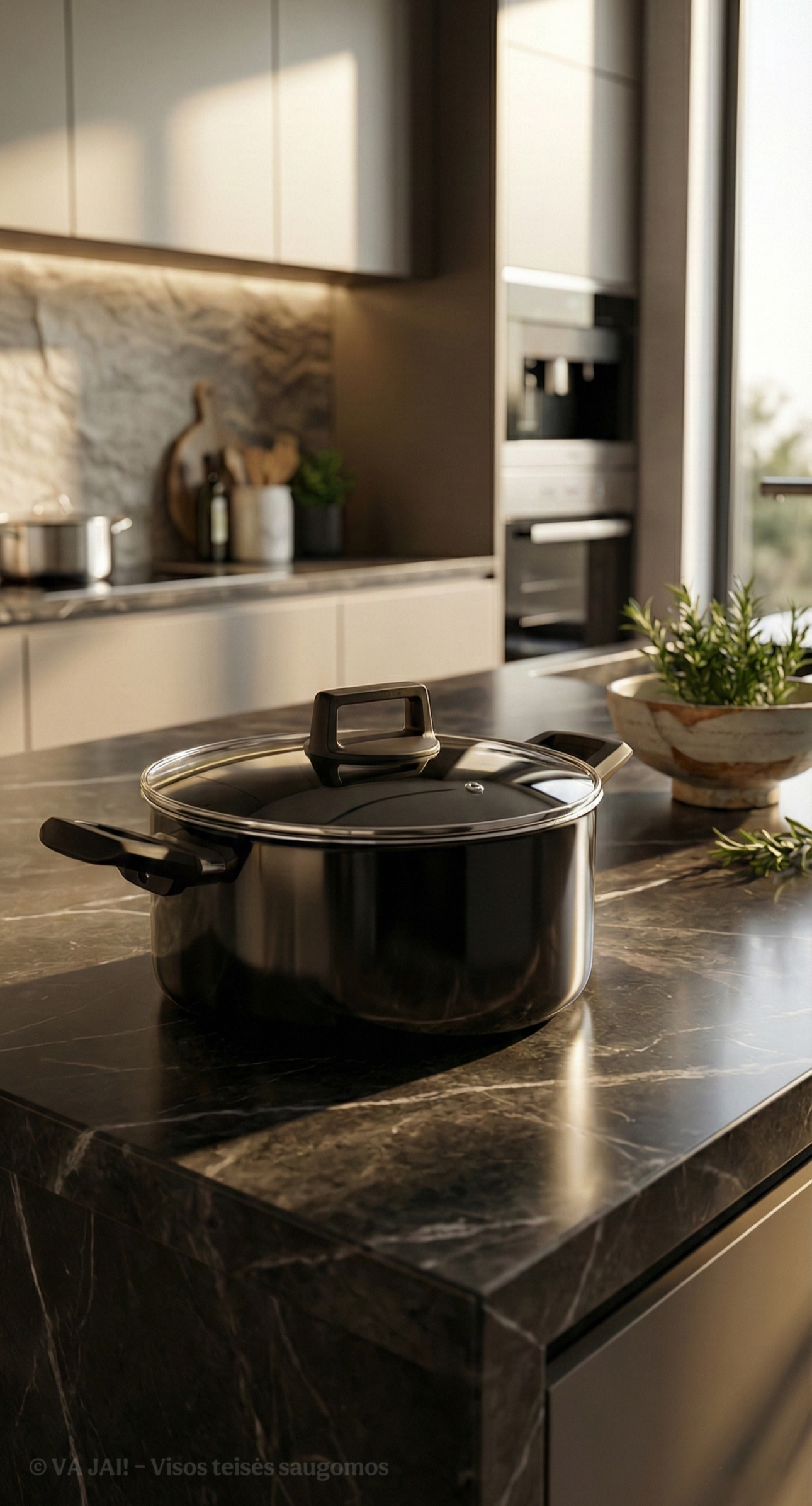 Puodas su dangčiu „Green chef“