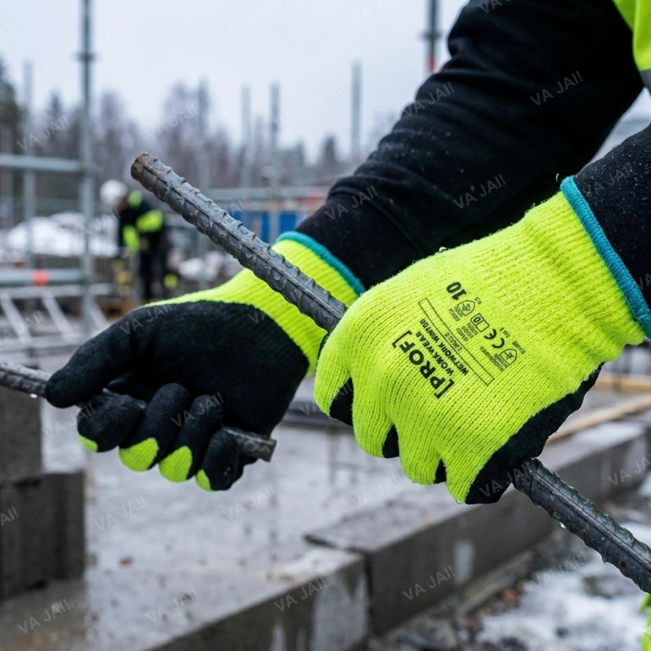 PROF žieminės darbo pirštinės „Polar Latex“ - Image 2