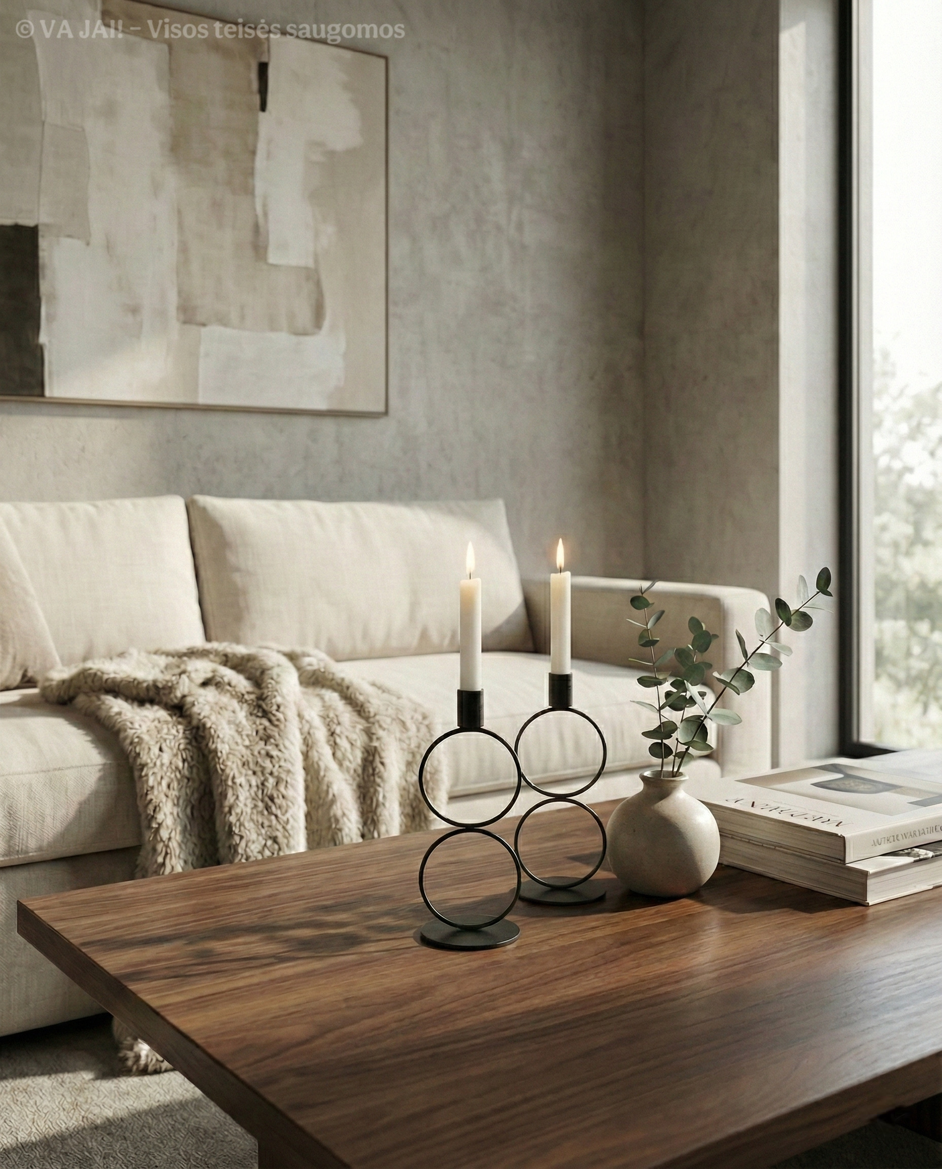 Metalinė žvakidė „Obsidian” - Image 2